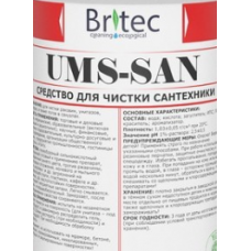 Средство для чистки сантехники с антибактериальной салфеткой UMS-SAN, 0,5л 